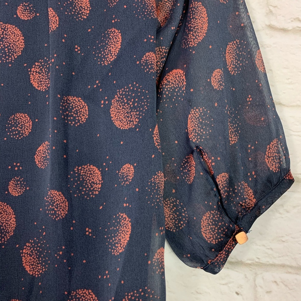 Stitch & Knot Anthropologie Pixelated PolkaDot Top - Picture 3 of 5